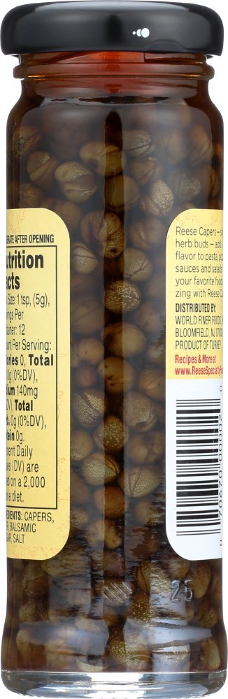Reese Non Pareil Capers With Balsamic, 3.5-Ounces (Pack Of 12)