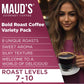 Maud'S Bold Dark Roast Coffee Pods Variety Pack, 40 Ct | 8 Assorted Coffee Flavors | 100% Arabica Dark Roasted Coffee | Solar En