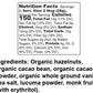 Fine & Raw Sugarless Chocolate Hazelnut Butter Spread 8 Ounce - Clean Ingredients, Vegan, Keto Friendly, Organic Chocolate Hazel