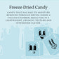 Freeze-Dried Candy Salt Water Taffy 2 oz - Cut To Bite Sized Pieces - Ships In Box - Deliciously Crunchy, Intense Flavor, Lightw