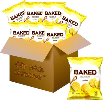 Baked Lays Original Potato Crisps, 1.125 ounce (Pack of 8)