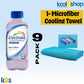 Electrolit Berry Bliss Hydration Drink With Electrolytes 21 Fl Oz Plastic Bottles 9 Pack + 1 Microfiber Cooling Towel By Kool8Sh