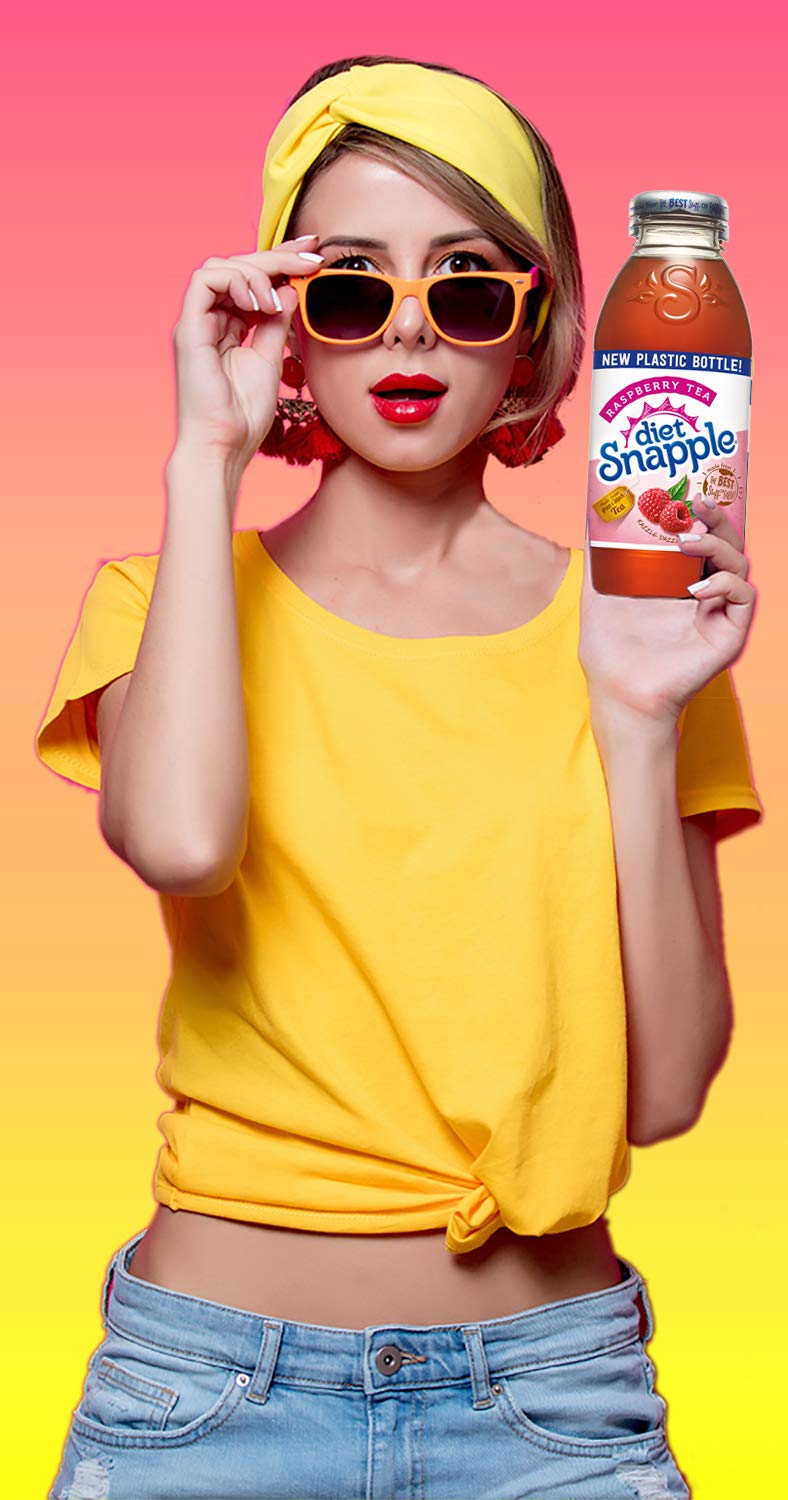 Diet Snapple - Diet Raspberry Tea - 16 Oz (9 Plastic Bottles)