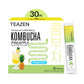TEAZEN Pineapple Kombucha Tea, Hydration Drink Mix, Sugar Free, Live Probiotics & Prebiotics, 30 Sticks, 5.29oz