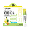 TEAZEN Pineapple Kombucha Tea, Hydration Drink Mix, Sugar Free, Live Probiotics & Prebiotics, 30 Sticks, 5.29oz