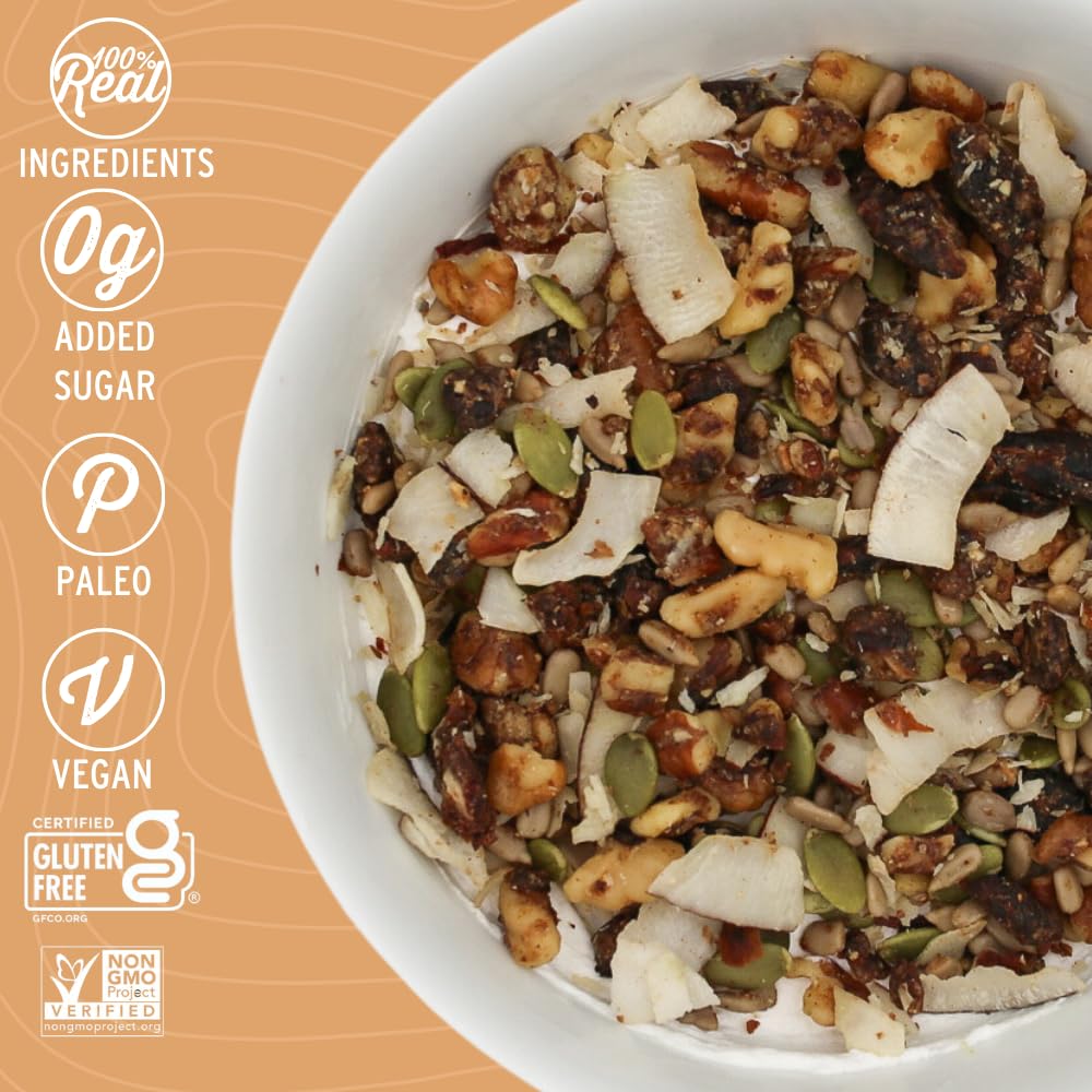 Wildway Keto Granola Coconut Cashew, Grain-Free, Vegan, Low Carb, 8 oz (Pack of 3)