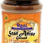Rani Star Anise Powder (Badian Khatai) Ground Spice 2.5oz (70g) PET Jar ~ All Natural | Gluten Friendly | NON-GMO | Kosher | Veg