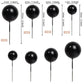 24 Pcs Balls Cake Toppers Ball Cake Picks Foam Ball Shaped Cupcake Toppers Mini Balloons Baby Shower Cake Decorations For Weddin