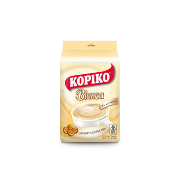 Kopiko Blanca Instant Coffee Mix – Creamy Volcanic Coffee – 1.06 Oz (Pack of 10) – White