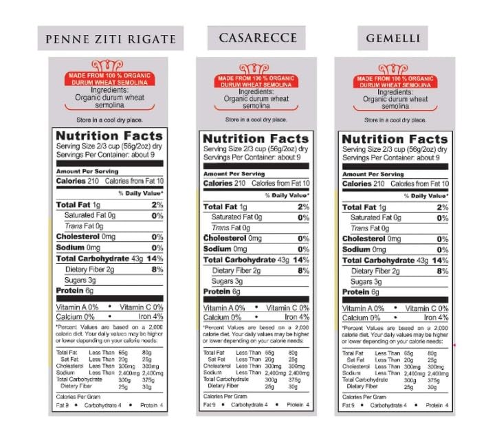 Garofalo Organic Pasta, Variety Pack, Gemelli/Twins, Casarecce/Homemade, Penne Ziti Rigate 17.6 Oz, 3-Count