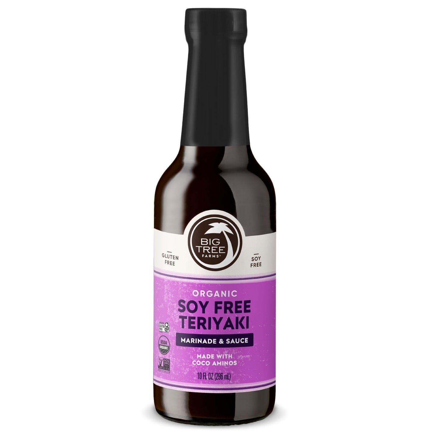 Big Tree Farms Organic Coco Aminos - Liquid Coconut Aminos, Soy-Free Sauce, Low Sodium, Soy Alternative, Gluten Free, Kosher, Marinade & Sauce, Non-Gmo - Teriyaki, 10 Fl Oz (Pack Of 1)