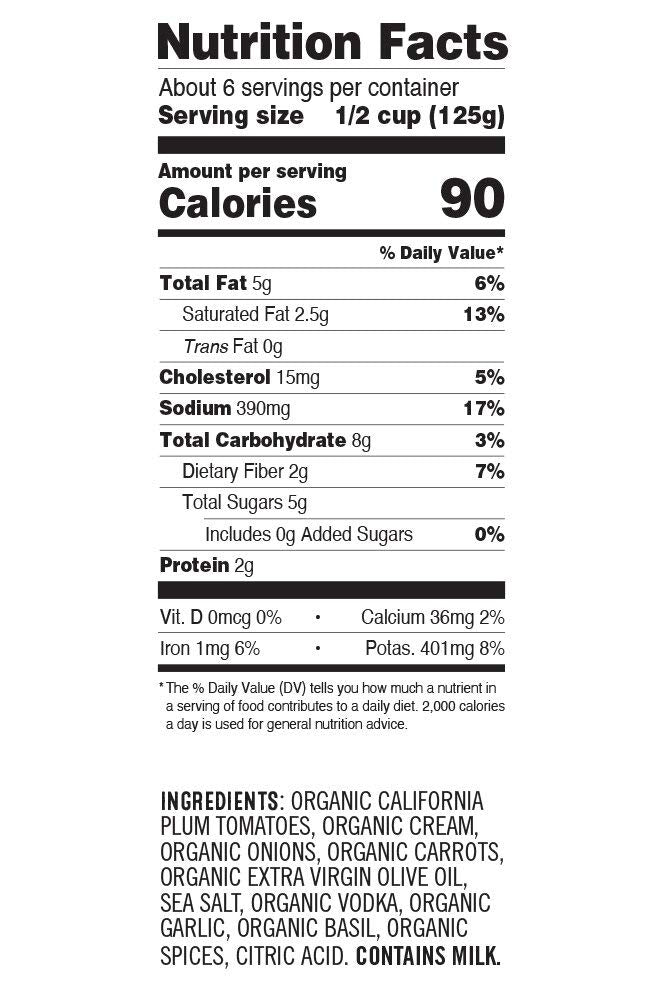 Sonoma Gourmet spirit-inspired flavor & Cream Pasta Sauce, USDA Organic, Non-GMO, No Sugar Added, 25 Ounce Jars (Pack of 4)