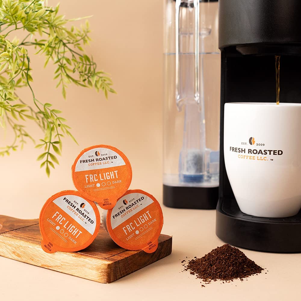 Fresh Roasted Coffee, Frc Light Roast Blend Coffee Pods, Artisan Blend, 96 Count