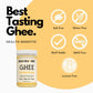 Indian Milk & Honey Classic Grass-Fed Ghee Clarified Butter, Lactose & Gluten Free, 2.75 lb, Recyclable PET Jar