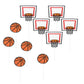 Janou Basketball Sports Cupcake Toppers Cake Picks Decoration Birthday Baby Shower Wedding Party Suppliers Pack 20Pcs