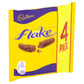 Cadbury Flake 4 Count Pack - Imported from the UK, Yellow Chocolate Treats