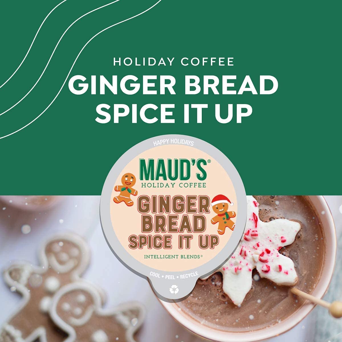 Mauds Holiday Flavored Coffee Pods Variety Pack  42 ct | 6 Assorted Blends | 100% Arabica Flavored Coffee | Solar Energy Produced Recyclable Single Serve Pods Compatible with Keurig K-Cup malt-inspired