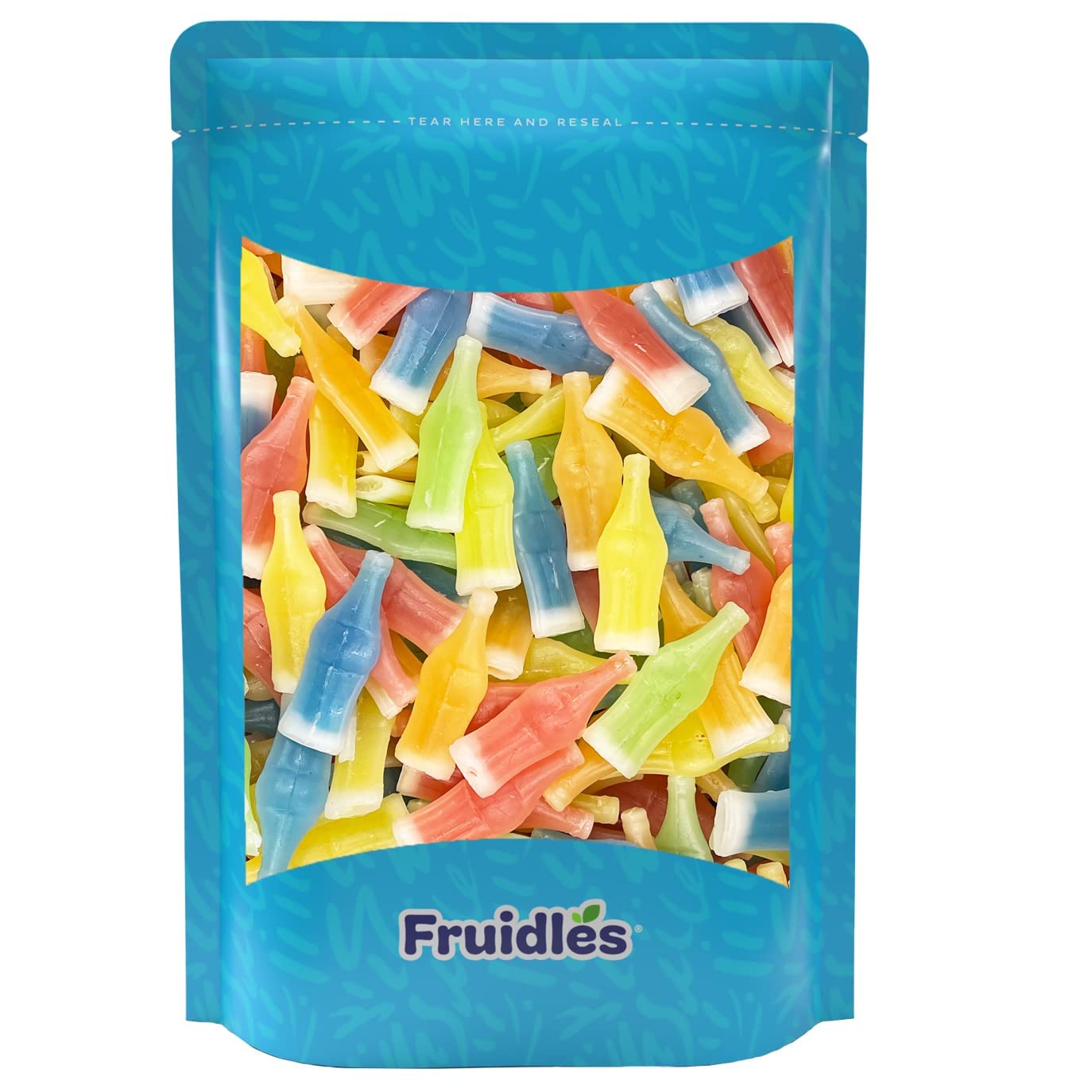 Fruidles Original Wax Bottles Candy Drinks, Liquid Filled Mini Drinks, Party Favorite   (Half Pound)