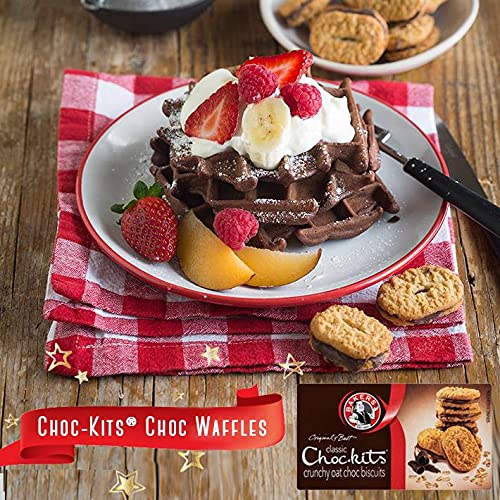 Baker'S Choc-Kits Crunchy Oat Biscuits/Cookie | Chocolate | Pack Of 2 | 32-40 Cookies A Box | Kosher | Halal | Real Chocolate | Finest Ingredients | 32Oz | Imported From South Africa|