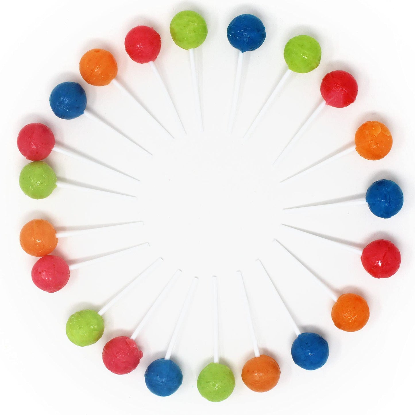 Rambue Ball Lollipop Suckers, Assorted Colors, Hard Candy  , 31 Count, Kosher Certified, Individually Wrapped