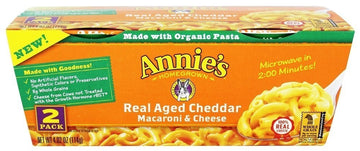 Annie'S Homegrown Macaroni & Cheese Organic Real Aged Cheddar -- 2 Pack