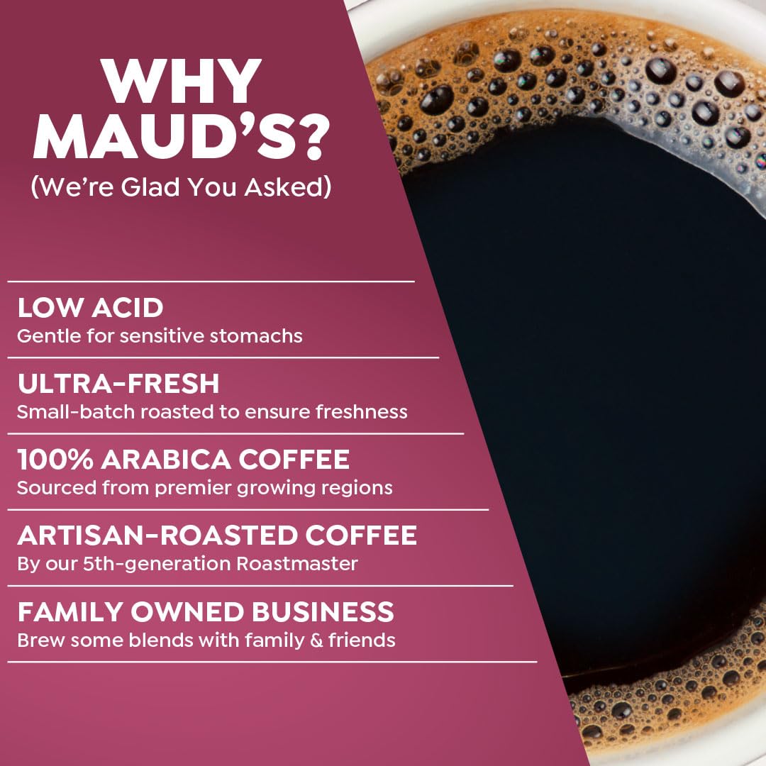 Maud'S Original Flavored Coffee Pods Variety Pack, 80 Ct | 9 Assorted Coffee Flavors | 100% Arabica Roasted Coffee | Solar Energ