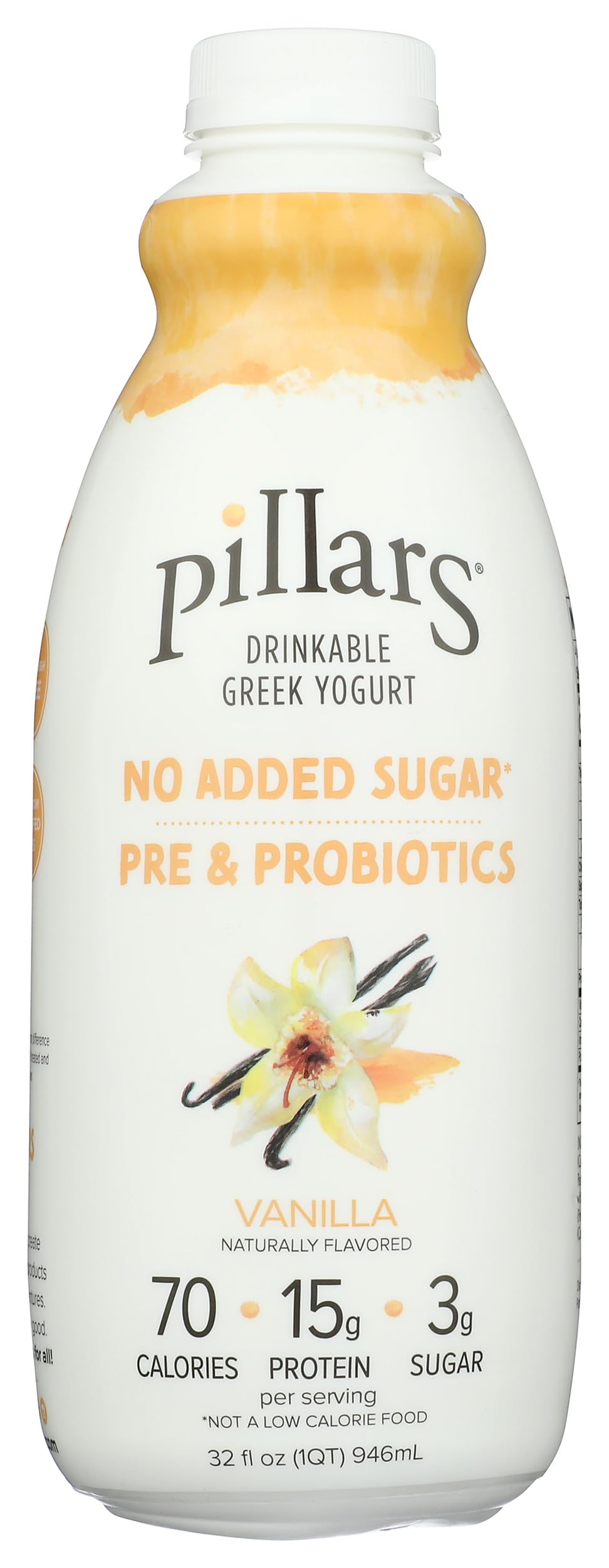 Pillars Vanilla Drinkable Greek Yogurt, 32 Fz