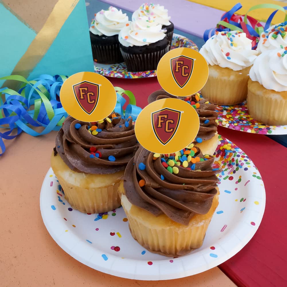 Flagler College Secondary Logo Cupcake Picks Toppers Decoration Set Of 6