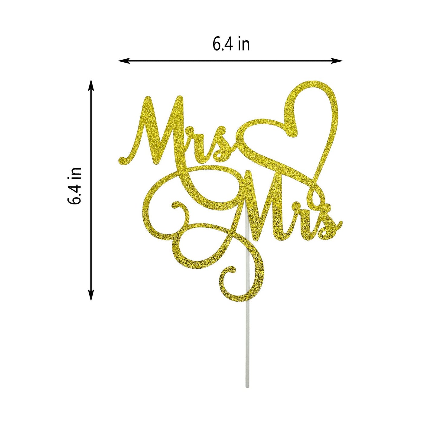 Jieein Mrs And Mrs Cake Topper-Wedding And Anniversary Cake Topper, Gay And Lesbian, Lgbt Marriage Union, Love Is Love, Double S