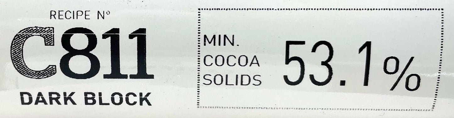 Callebaut C811 Dark Chocolate Block - 11.02Lb (5Kg) - 53.1% Cocoa Solids