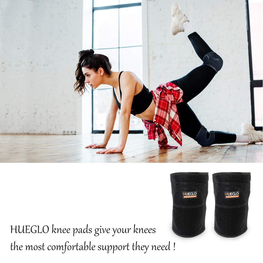 Hueglo Protective Knee Pads For Dancers,Volleyball Knee Pad For Girls,Soft Sponge Knee Pads For Avoid Floor Burns & Bruising,1Pa