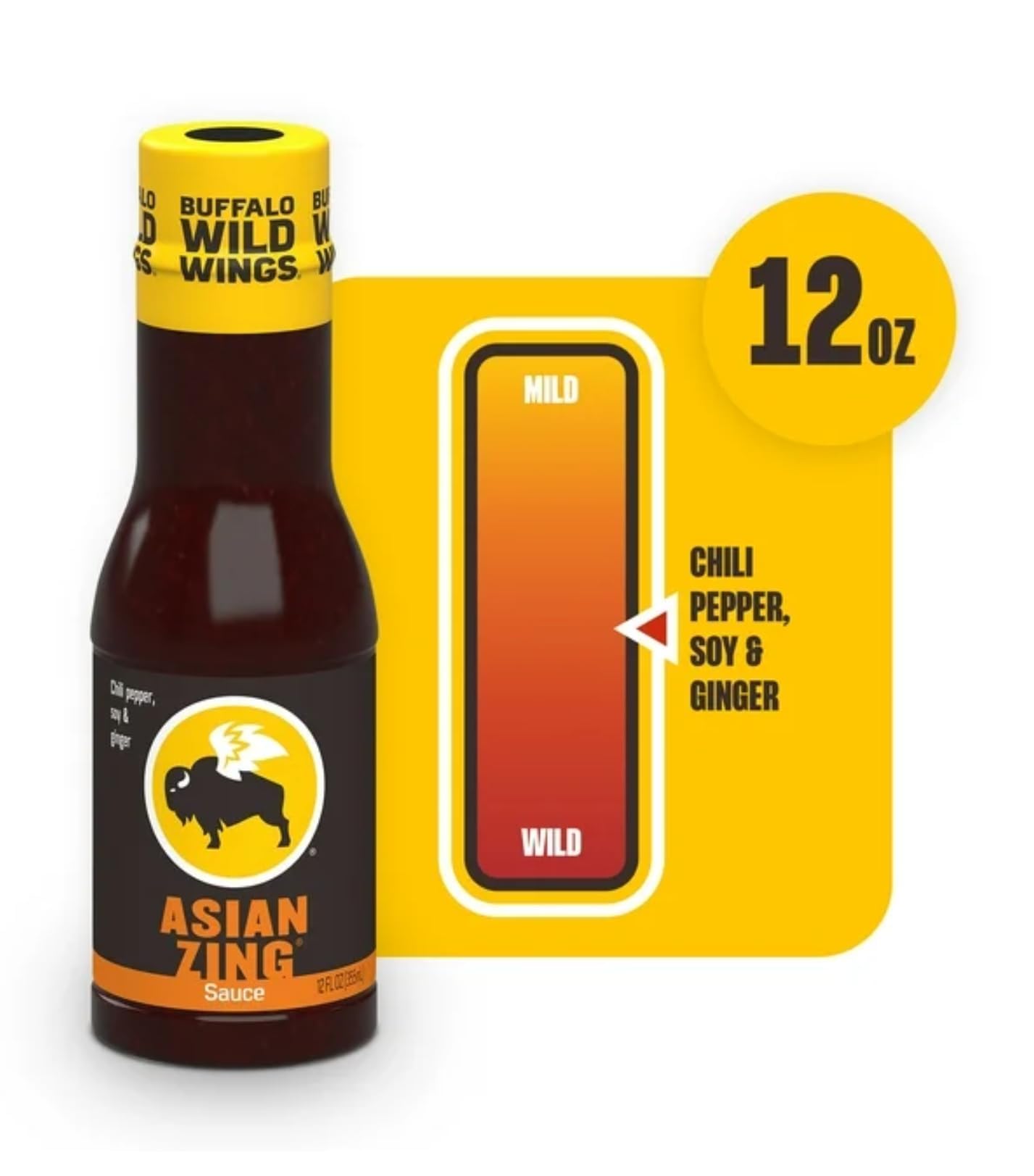Buffalo Wild Wings Asian Zing Sauce - Pack of 2 - Perfect on Anything - Elevate Your Sauce Game - Delicious Classic Flavors that