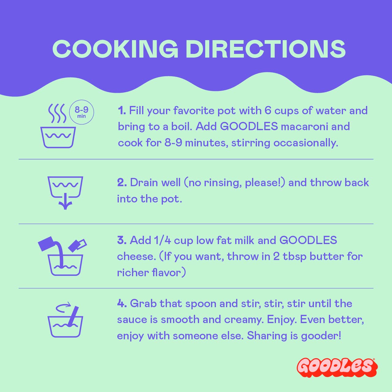 Goodles Mac & Cheese Assortment 4 Pack, 6Oz - 14G Protein, 6G Fiber With Prebiotics, 21 Plant-Based Nutrients And Made W/Real Ch