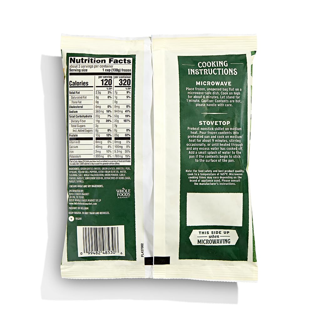 WHOLE FOODS MARKET Pacific Style Vegetable Protein Blend, 12 OZ