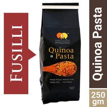 Queens Quinoa Fusilli Pasta (2X250G) | Vegan, Pasta In Fresh | High Protein Penne Pasta With No Maida | Easy Digestion Healthy F