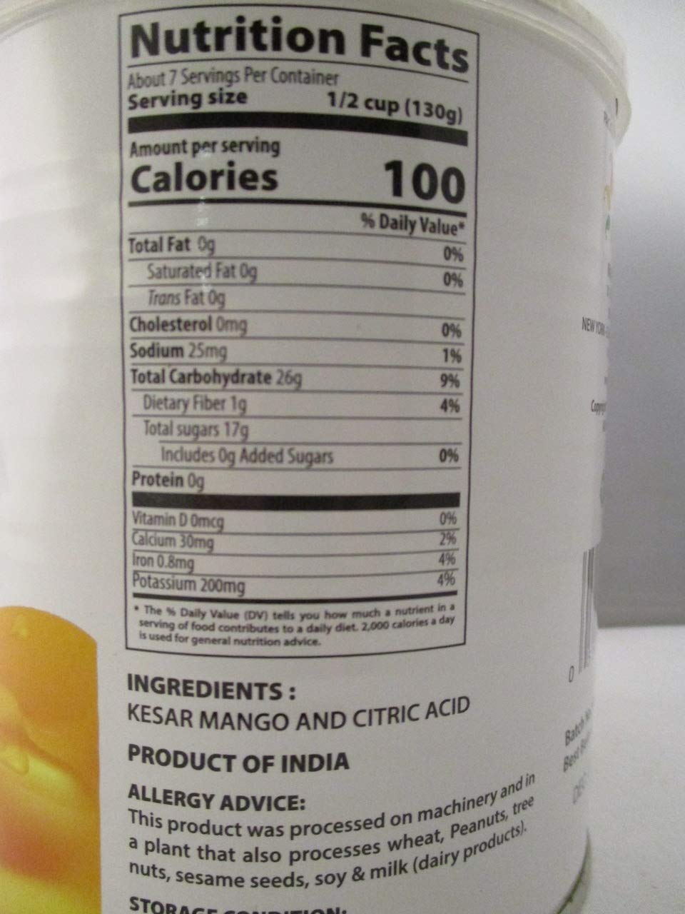 Swad No Added Sugar Kesar Mango Pulp - 850 Grams
