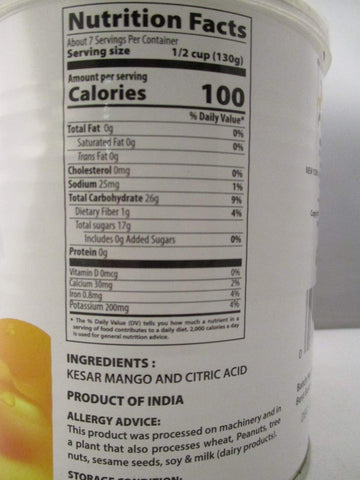 Swad No Added Sugar Kesar Mango Pulp - 850 Grams
