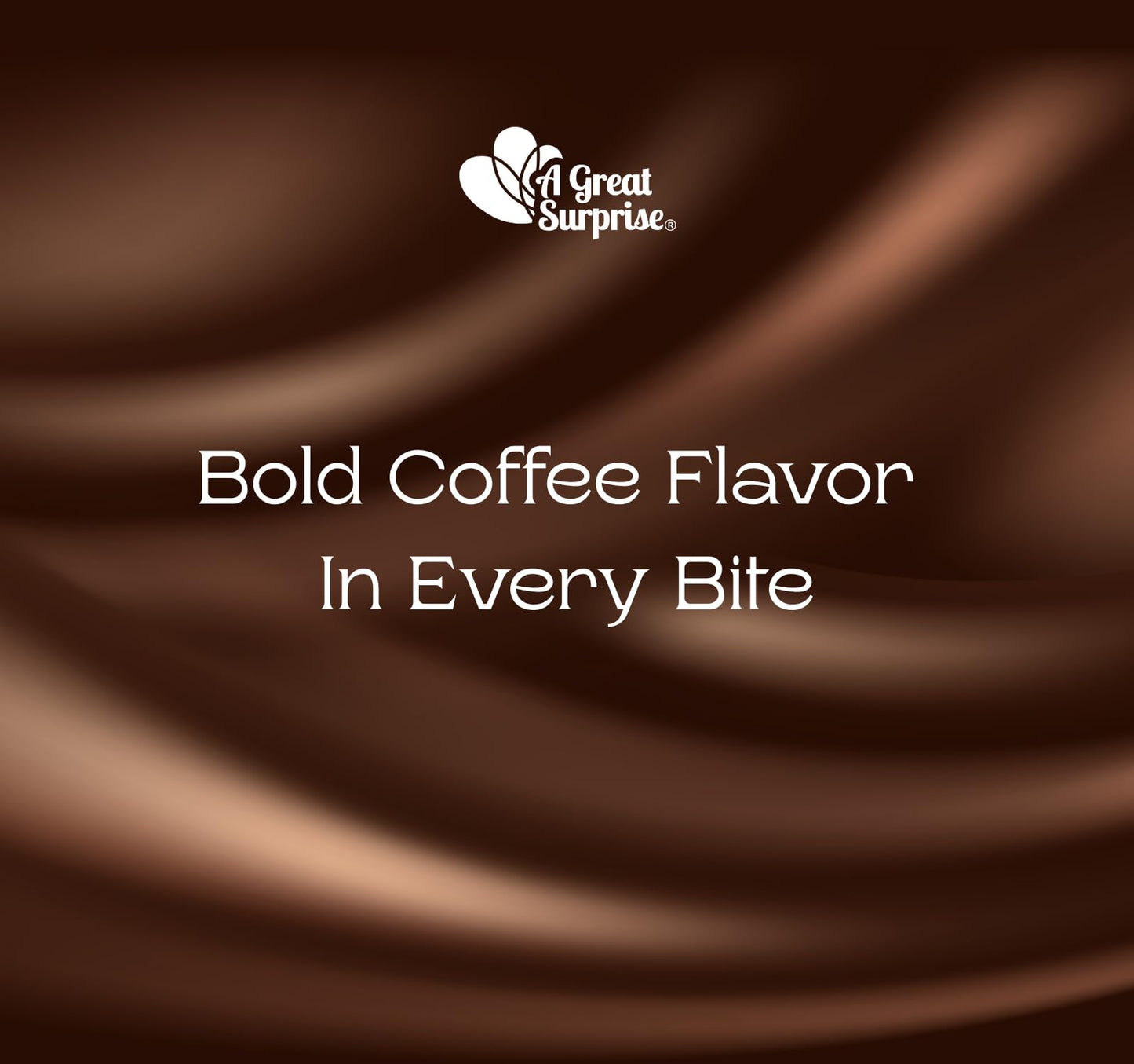 A Great Surprise Coffee-flavored Hard Candies - 3 Pounds - Individually Wrapped - Dark Roast