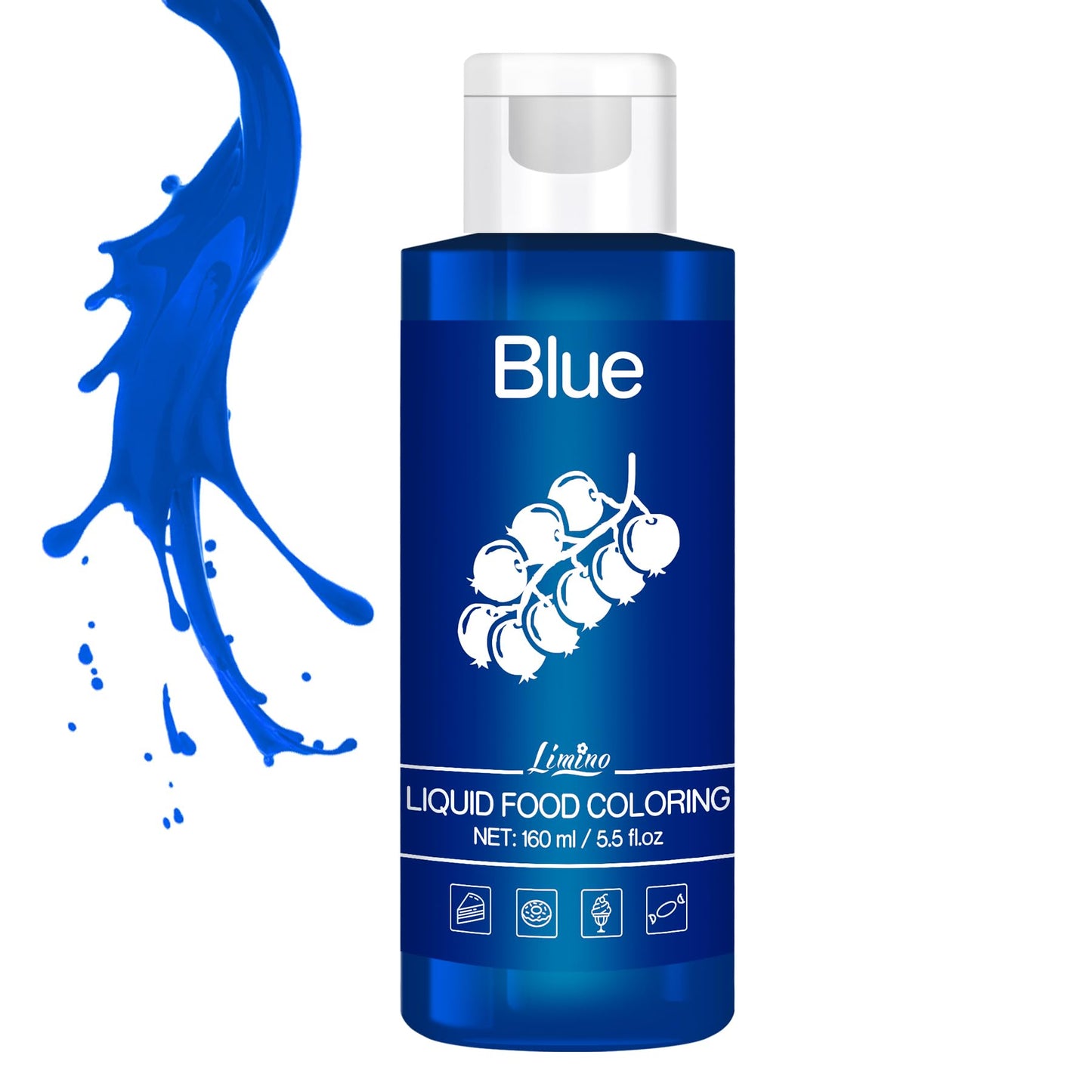 Limino Food Coloring - Vivid Blue Liquid Dye for Baking, Crafts - 6 fl. oz (160ml)