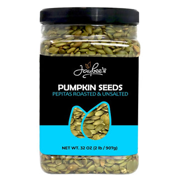 Pumpkin Seeds Pepitas Roasted Unsalted - 32 oz - 2 lbs | Healthy Snack | Vegan, Keto Diet Friendly | Hand-Picked | Kosher Certif