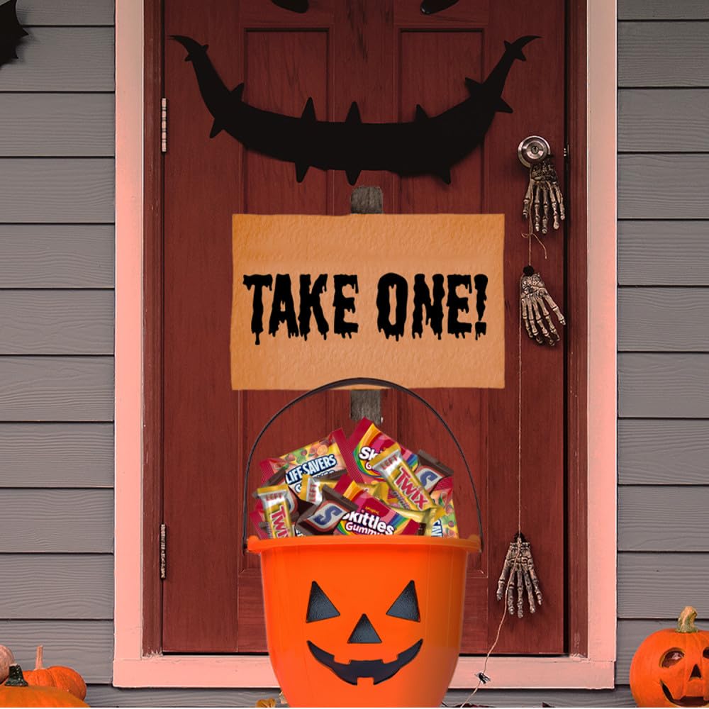 Mars Halloween Candy Variety Pack - SNICKERS Minis, SKITTLES Gummies, LIFE SAVERS Gummies, MILKY WAY Minis & TWIX Minis - 120 pcs Bulk Bag
