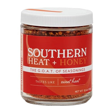 Victoria Taylor's Southern Heat + Honey Seasoning, 5.1 oz Jar - Sweet and Spicy Flavor for Southern Dishes