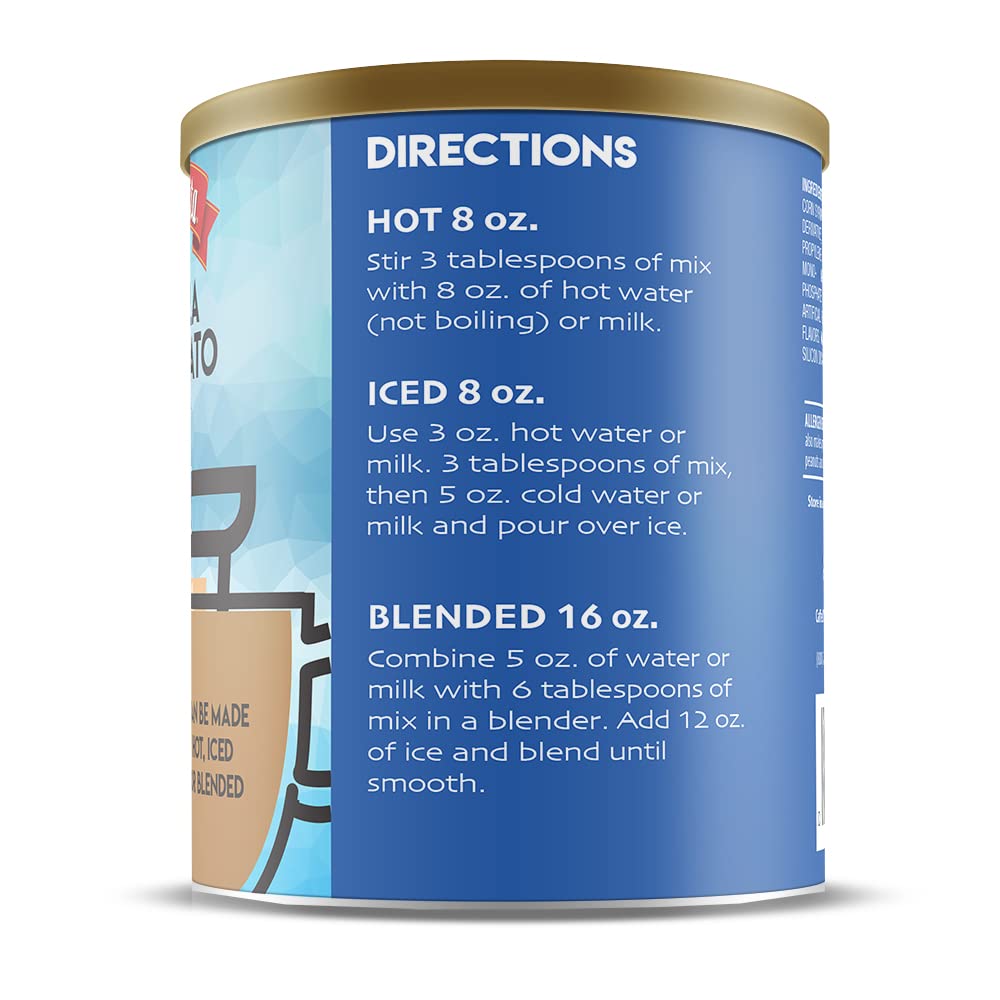 Caffe D'Vita Vanilla Macchiato - 100% Arabica Coffee Latte Mix, Instant Cappuccino Mix, Gluten Free, No Cholesterol, No Hydrogen