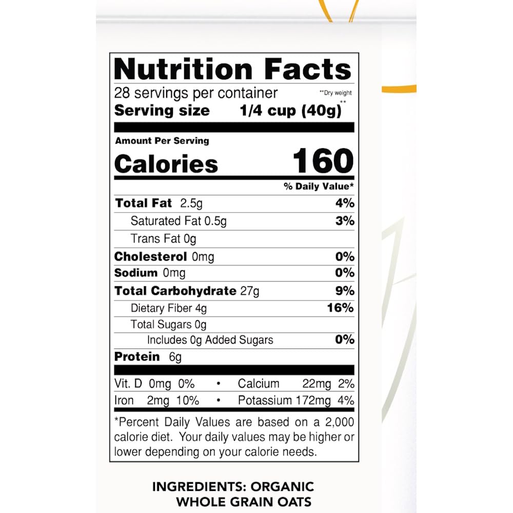 Gf Harvest Gluten Free Organic Oat Groats, 40 Ounce Bag