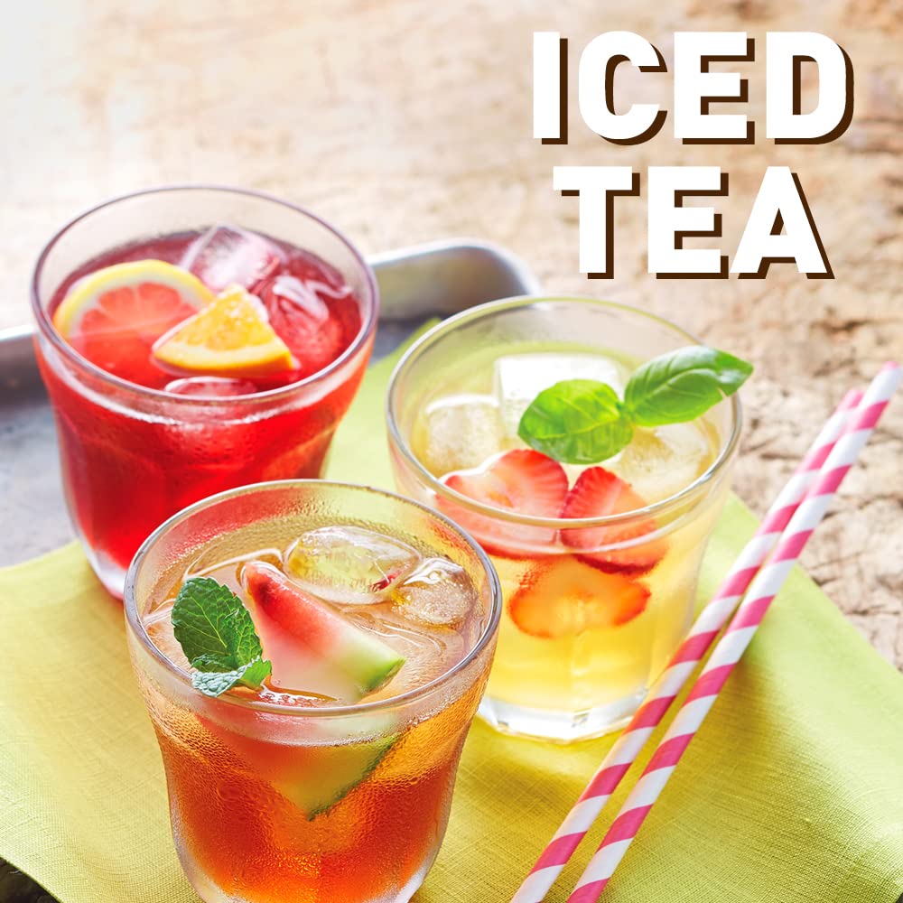 The Republic of Tea Hibiscus Sangria Iced Tea, Caffeine-Free Herbal Blend, 40 Large Pouches, 40 Quarts, Pack of 1