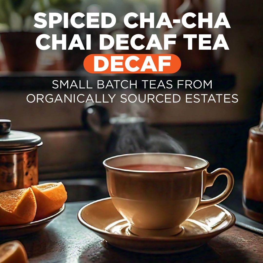 Maud'S Organic Decaf Chai Tea Pods, 24Ct. | Single Serve, Spiced Cha-Cha Chai Tea | 100% California Blended Organic Tea | Solar
