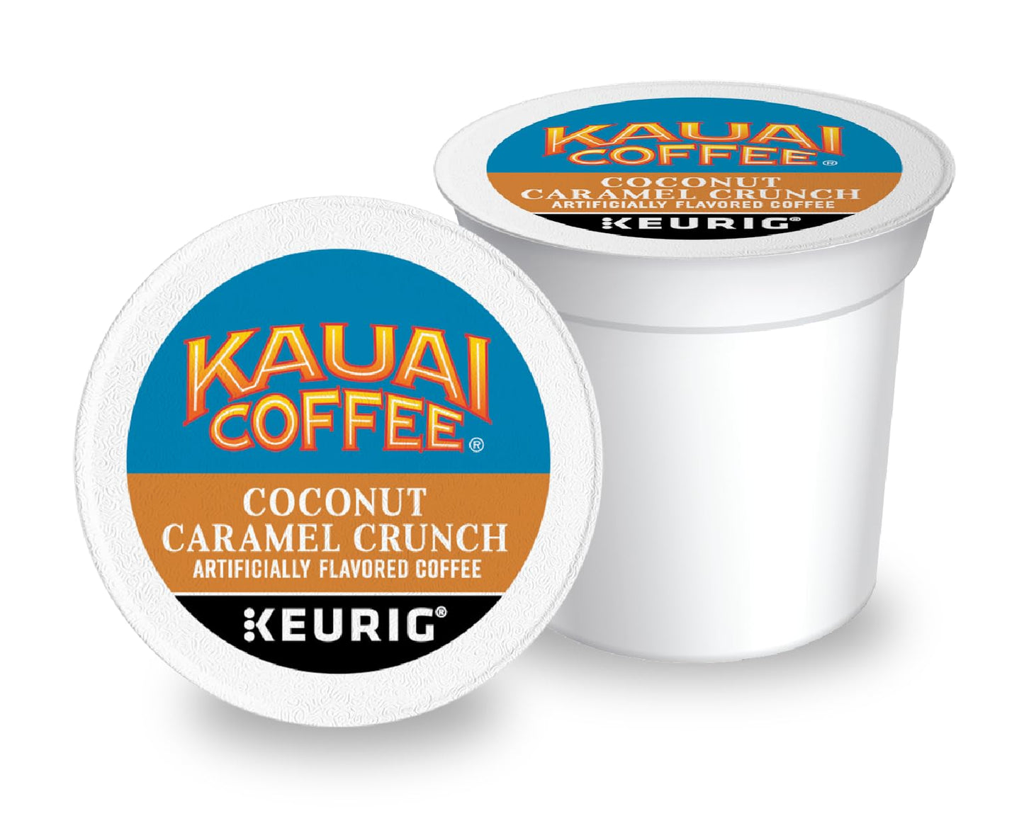 Kauai Coffee K-Cup Pods for Keurig – Medium Roast, Coconut Caramel Crunch – 48 Count