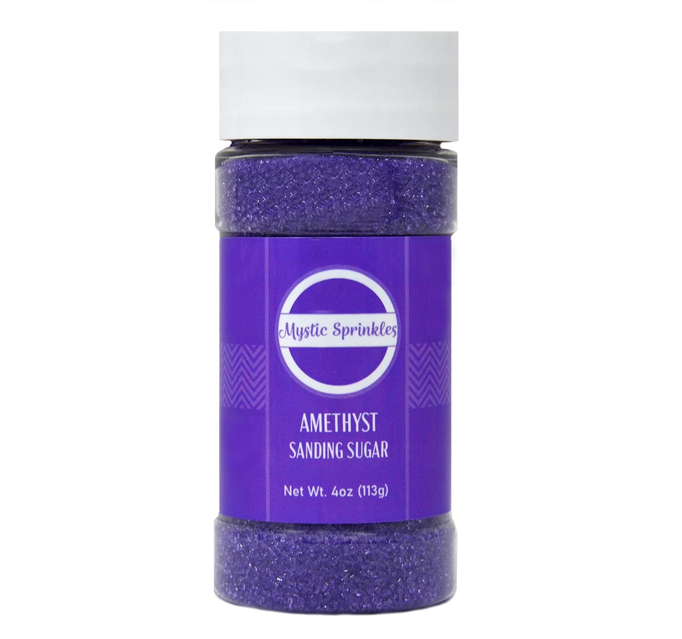 Mystic Sprinkles Sanding Sugar 4Oz Bottles (Amethyst - Purple Sanding Sugar 4Oz)