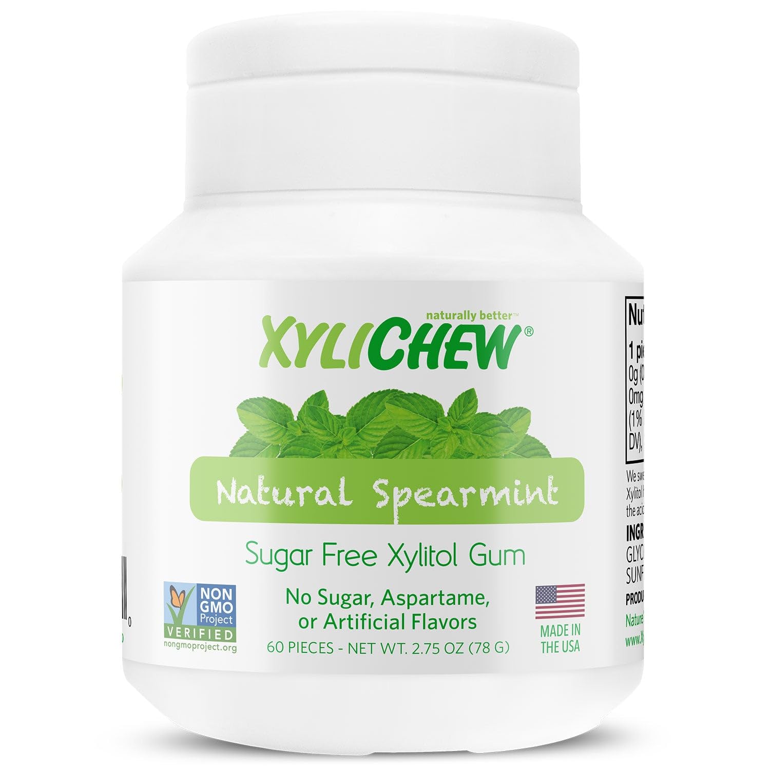 XYLICHEW SPEARMINT CHEWING GUM 60 PIECES