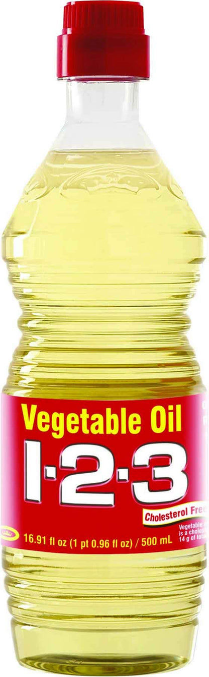 1 2 3 Cooking Oil, 16.91-Ounce (Pack of 24)